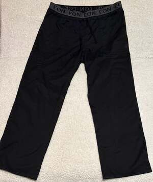 Eon by InMovement Black Scrub Pants with Drawstring Waist Large